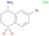 2H-1-Benzothiopyran-4-amine, 6-bromo-3,4-dihydro-, 1,1-dioxide, hydrochloride (1:1)