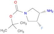 1-Pyrrolidinecarboxylic acid, 3-amino-4-fluoro-, 1,1-dimethylethyl ester, (3S,4R)-