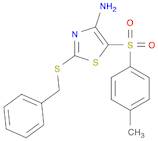 4-Thiazolamine, 5-[(4-methylphenyl)sulfonyl]-2-[(phenylmethyl)thio]-