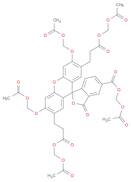 Spiro[isobenzofuran-1(3H),9'-[9H]xanthene]-2',7'-dipropanoic acid, 3',6'-bis(acetyloxy)-5(or 6)-[[(acetyloxy)methoxy]carbonyl]-3-oxo-, 2',7'-bis[(acetyloxy)methyl] ester