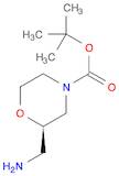 4-Morpholinecarboxylic acid, 2-(aminomethyl)-, 1,1-dimethylethyl ester, (2R)-