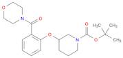 1-Piperidinecarboxylic acid, 3-[2-(4-morpholinylcarbonyl)phenoxy]-, 1,1-dimethylethyl ester