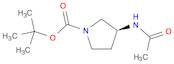 1-Pyrrolidinecarboxylic acid, 3-(acetylamino)-, 1,1-dimethylethyl ester, (3S)-