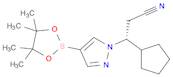 1H-Pyrazole-1-propanenitrile, β-cyclopentyl-4-(4,4,5,5-tetramethyl-1,3,2-dioxaborolan-2-yl)-, (βR)-