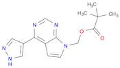 Propanoic acid, 2,2-dimethyl-, [4-(1H-pyrazol-4-yl)-7H-pyrrolo[2,3-d]pyrimidin-7-yl]methyl ester