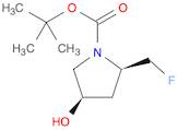 1-Pyrrolidinecarboxylic acid, 2-(fluoromethyl)-4-hydroxy-, 1,1-dimethylethyl ester, (2R-cis)- (9CI)