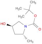 1-Pyrrolidinecarboxylic acid, 4-hydroxy-2-methyl-, 1,1-dimethylethyl ester, (2R,4R)-