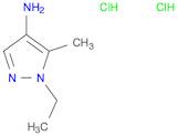 1H-Pyrazol-4-amine, 1-ethyl-5-methyl-, hydrochloride (1:2)