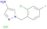 1H-Pyrazol-4-amine, 1-[(2-chloro-4-fluorophenyl)methyl]-, hydrochloride (1:1)
