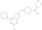 4-Piperidinamine, 1-[[2-chloro-4-(4-morpholinyl)thieno[3,2-d]pyrimidin-6-yl]methyl]-N-methyl-N-(tetrahydro-3-furanyl)-
