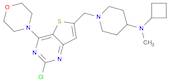 4-Piperidinamine, 1-[[2-chloro-4-(4-morpholinyl)thieno[3,2-d]pyrimidin-6-yl]methyl]-N-cyclobutyl-N-methyl-