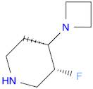 Piperidine, 4-(1-azetidinyl)-3-fluoro-, (3R,4S)-rel-