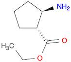 Cyclopentanecarboxylic acid, 2-amino-, ethyl ester, (1R,2R)-rel-