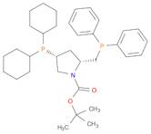 1-Pyrrolidinecarboxylic acid, 4-(dicyclohexylphosphino)-2-[(diphenylphosphino)methyl]-, 1,1-dimethylethyl ester, (2R,4R)-