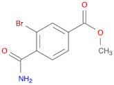 Benzoic acid, 4-(aminocarbonyl)-3-bromo-, methyl ester