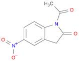 2H-Indol-2-one, 1-acetyl-1,3-dihydro-5-nitro-