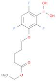 Pentanoic acid, 5-(3-borono-2,4,6-trifluorophenoxy)-, 1-ethyl ester