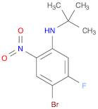 Benzenamine, 4-bromo-N-(1,1-dimethylethyl)-5-fluoro-2-nitro-