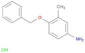 Benzenamine, 3-methyl-4-(phenylmethoxy)-, hydrochloride (1:1)
