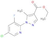 1H-Pyrazole-4-carboxylic acid, 1-(5-chloro-3-fluoro-2-pyridinyl)-5-methyl-, ethyl ester