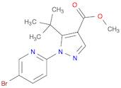 1H-Pyrazole-4-carboxylic acid, 1-(5-bromo-2-pyridinyl)-5-(1,1-dimethylethyl)-, methyl ester