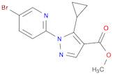 1H-Pyrazole-4-carboxylic acid, 1-(5-bromo-2-pyridinyl)-5-cyclopropyl-, methyl ester