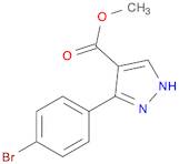 1H-Pyrazole-4-carboxylic acid, 3-(4-bromophenyl)-, methyl ester