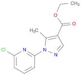 1H-Pyrazole-4-carboxylic acid, 1-(6-chloro-2-pyridinyl)-5-methyl-, ethyl ester