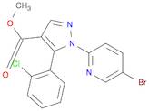 1H-Pyrazole-4-carboxylic acid, 1-(5-bromo-2-pyridinyl)-5-(2-chlorophenyl)-, methyl ester