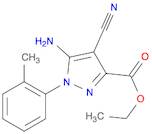 1H-Pyrazole-3-carboxylic acid, 5-amino-4-cyano-1-(2-methylphenyl)-, ethyl ester