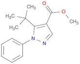 1H-Pyrazole-4-carboxylic acid, 5-(1,1-dimethylethyl)-1-phenyl-, methyl ester