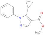 1H-Pyrazole-4-carboxylic acid, 5-cyclopropyl-1-phenyl-, methyl ester
