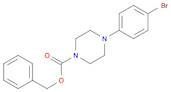 1-Piperazinecarboxylic acid, 4-(4-bromophenyl)-, phenylmethyl ester