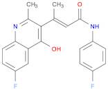 2-Butenamide, 3-(6-fluoro-4-hydroxy-2-methyl-3-quinolinyl)-N-(4-fluorophenyl)-, (2E)-