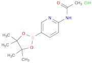 Acetamide, N-[5-(4,4,5,5-tetramethyl-1,3,2-dioxaborolan-2-yl)-2-pyridinyl]-, hydrochloride (1:1)