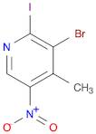 Pyridine, 3-bromo-2-iodo-4-methyl-5-nitro-