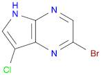 5H-Pyrrolo[2,3-b]pyrazine, 2-bromo-7-chloro-