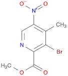 2-Pyridinecarboxylic acid, 3-bromo-4-methyl-5-nitro-, methyl ester