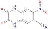 6-Quinoxalinecarbonitrile, 1,2,3,4-tetrahydro-7-nitro-2,3-dioxo-