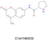 2-Pyrrolidinecarboxamide, N-(4-methyl-2-oxo-2H-1-benzopyran-7-yl)-, hydrobromide (1:1), (2S)-