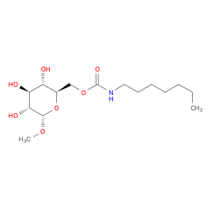 α-D-Glucopyranoside, methyl, 6-(heptylcarbamate)