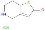 Thieno[3,2-c]pyridin-2(4H)-one, 5,6,7,7a-tetrahydro-, hydrochloride (1:1)
