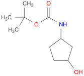 Carbamic acid, N-(3-hydroxycyclopentyl)-, 1,1-dimethylethyl ester