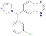 1H-Benzimidazole, 6-[(3-chlorophenyl)-1H-imidazol-1-ylmethyl]-