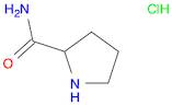 2-Pyrrolidinecarboxamide, hydrochloride (1:1)