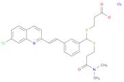 Propanoic acid, 3-[[[3-[2-(7-chloro-2-quinolinyl)ethenyl]phenyl][[3-(dimethylamino)-3-oxopropyl]thio]methyl]thio]-, sodium salt, (E)- (9CI)