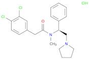 Benzeneacetamide, 3,4-dichloro-N-methyl-N-[(1S)-1-phenyl-2-(1-pyrrolidinyl)ethyl]-, hydrochloride (1:1)