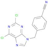 Benzonitrile, 4-[(2,6-dichloro-9H-purin-9-yl)methyl]-
