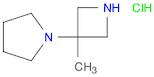 Pyrrolidine, 1-(3-methyl-3-azetidinyl)-, hydrochloride (1:2)