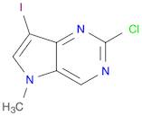 5H-Pyrrolo[3,2-d]pyrimidine, 2-chloro-7-iodo-5-methyl-